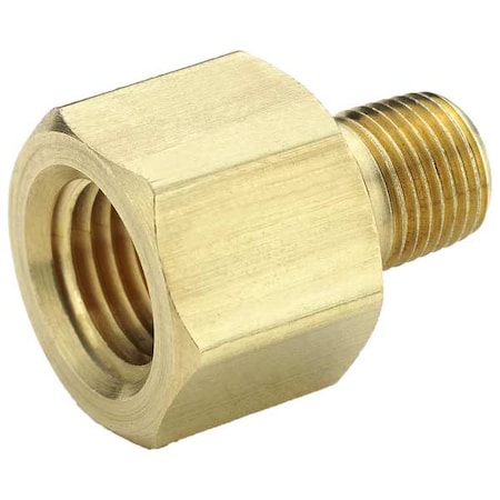 Female x Male Adapter Brass Adapter, 3/4 in Female NPT X 3/4 in Male NPT