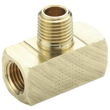 Extruded Branch Tee Brass Male Branch Tee, 1/8 in Female NPT X 1/8 in Female NPT