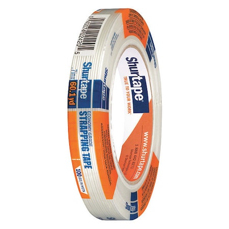 Packaging Tape,55m L,Clear,4-47/64" dia.