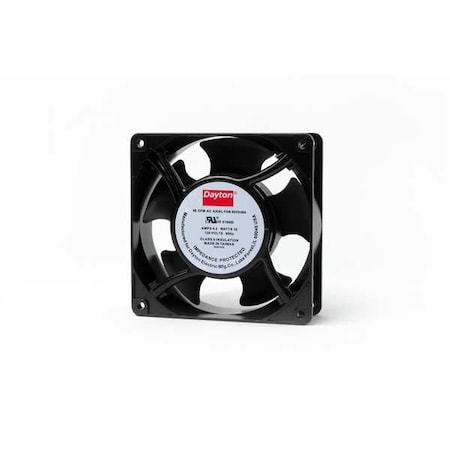 Standard Square Axial Fan, 120V AC, Aluminum, 4 11/16 in W.