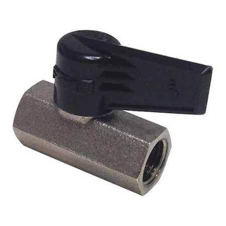 1/4" FNPT Nickel Brass Ball Valve Inline