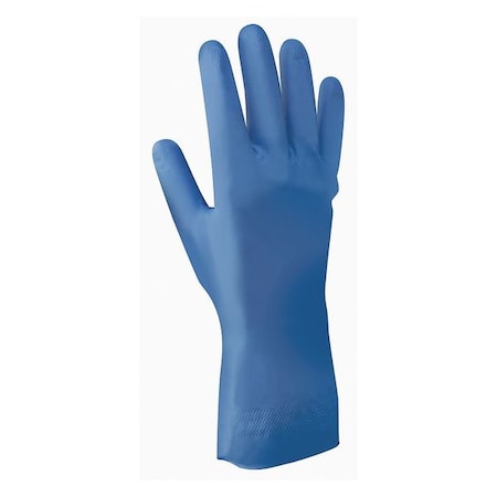 707D Chemical Resistant Gloves, Nitrile, 12 in L, 9 mil, Blue, XXL, 1 PR