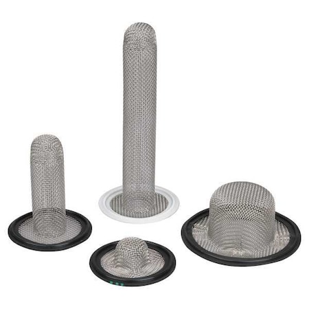Sock Screen Gasket,1-1/2 In,Buna/SS