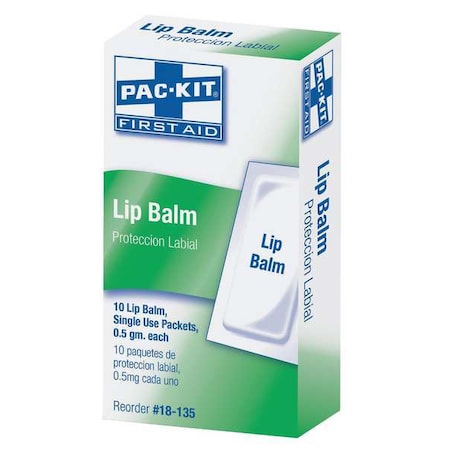 Lip Balm,Packet,0.5g,PK10