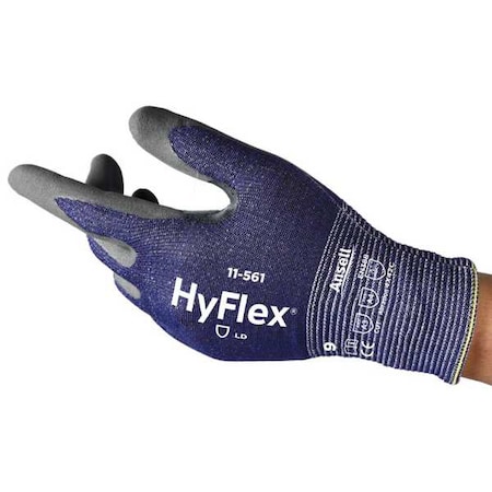 Hyflex Cut-Resistant, Dipped, Nitrile, A3 Cut Level, Intercept Knit, Blue/Gray, XL (Size 10), 1 Pair