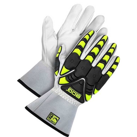 Goatskin 3" Gauntlet w/ Backhand Protection, Size M