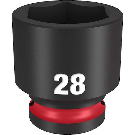 28mm SHOCKWAVE Impact Duty 1/2 in. Drive Standard 6 Point Impact Socket