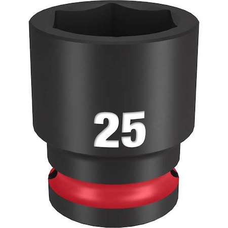 25mm SHOCKWAVE Impact Duty 1/2 in. Drive Standard 6 Point Impact Socket