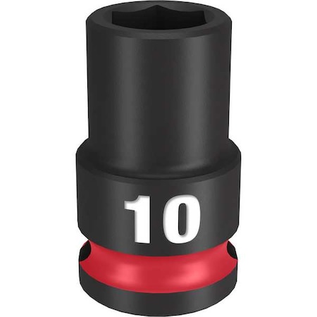 10mm SHOCKWAVE Impact Duty 3/8 in. Drive Standard 6 Point Impact Socket