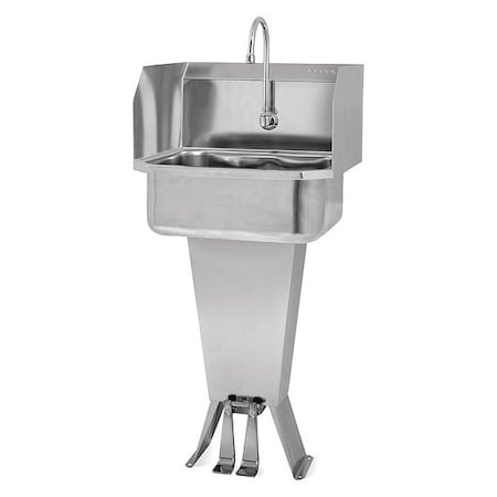 Hand Sink,With Faucet,19 In. L,18 In. W