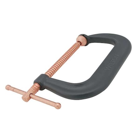 Spatter Resist C-Clamp,6-1/16",6600 lb.