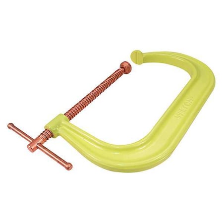 Spatter Resist C-Clamp,10",Reg.,8000 lb.