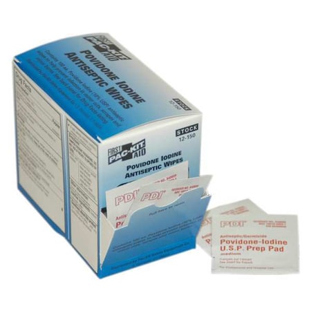PVP Wipes,Packet,4-1/4 In.,PK100