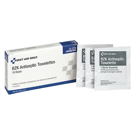 Antiseptic,Packet,7-3/4 x 5 In.,PK10