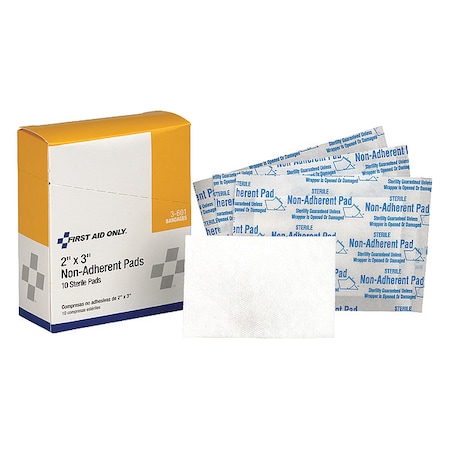 Gauze Pad, Sterile, White, No, Gauze, PK10