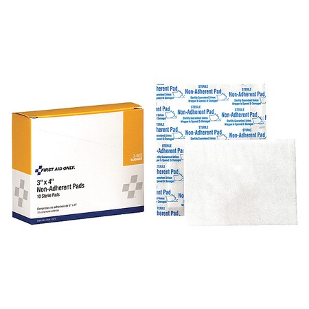 Gauze Pad, Sterile, White, No, Gauze, PK10, Length: 4 in