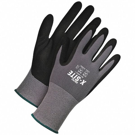 Coated Gloves, Nitrile Coated, Sandy Palm, 15 ga, Nylon/Spandex Shell, XS, 1 PR, Vendor Pack