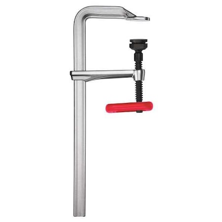 24 in Bar Clamp, Plastic, Steel Handle and 4 3/4 in Throat Depth