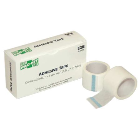Tape, White, 1 In. W, 5 ft. L, PK2