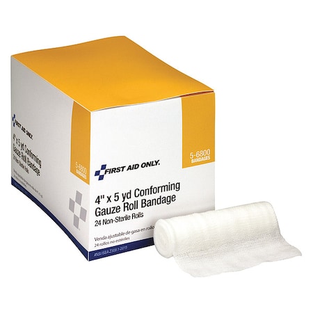 Stretch Gauze, Non-Sterile, No, Gauze, PK24, Width: 4 in