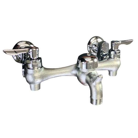 Straight Service Sink Faucet, 6" to 10" Mount, 2 Hole Commercial