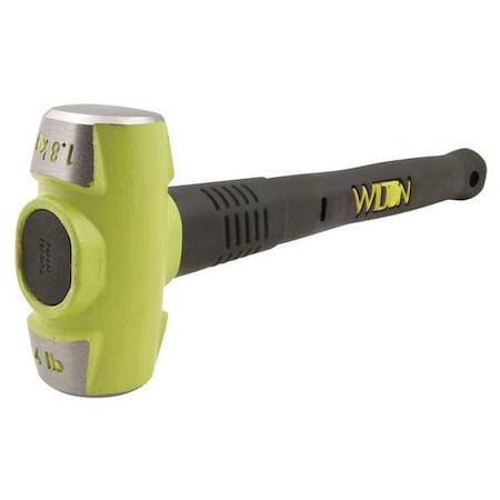 Sledge Hammer,4 lb.,24 In,Rubber/Steel