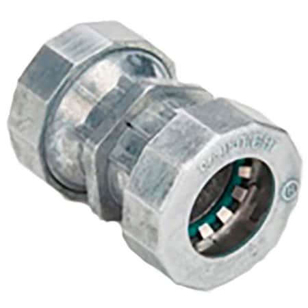 EMT Coupling, 3/4 in, Push-On, Zinc Alloy, Painted