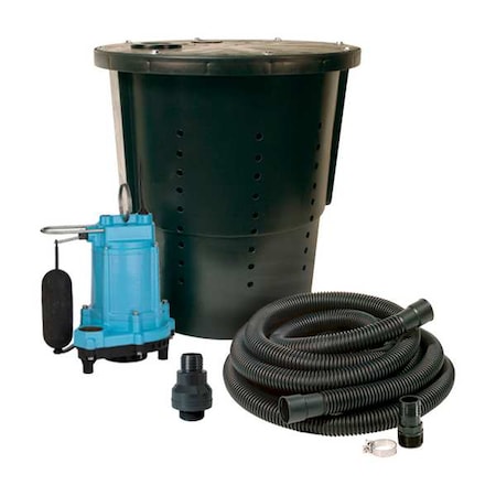 Sump Pump Package, 20ft, 1/3hp, 115V AC