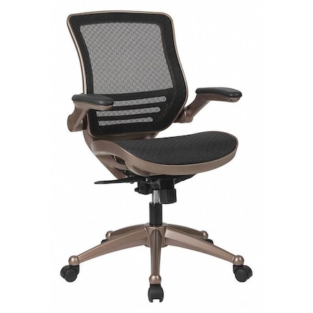 Exec Mesh Chair,Mid-Back,Black