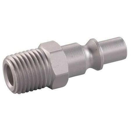 Coupler Plug,(M)NPT,1/4,Aluminum