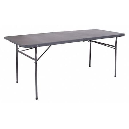 Rectangle Folding Table, Plastic Top, Grey