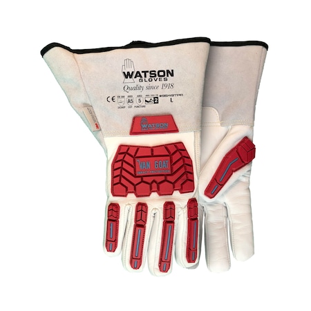 Van Goat Ansi Cut A5 C100 Lined Goatskin Gauntlet W/ TPR-Medium PR