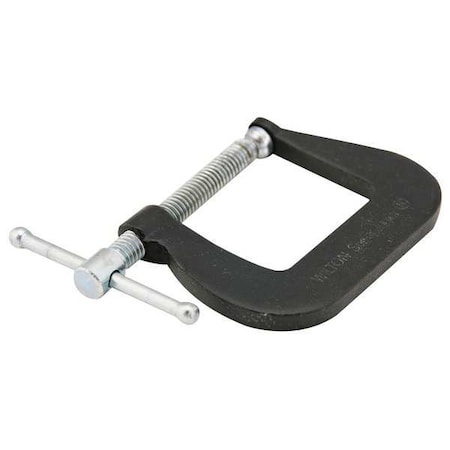 C-Clamp, 2-1/2", Steel, Light Duty, 850 lb.
