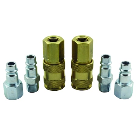 V Style Coupler and Plug Kit,6 Pcs