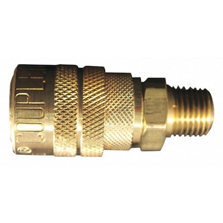 M Style Coupler,1/4" MNPT,PK10