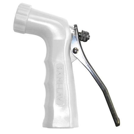 Pistol Grip Spray Nozzle, 3/4" Female, 100 psi, 6.5 gpm, White