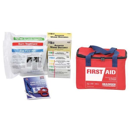 First Aid Kit and Housing, Fabric 196 Components, 50 People Served