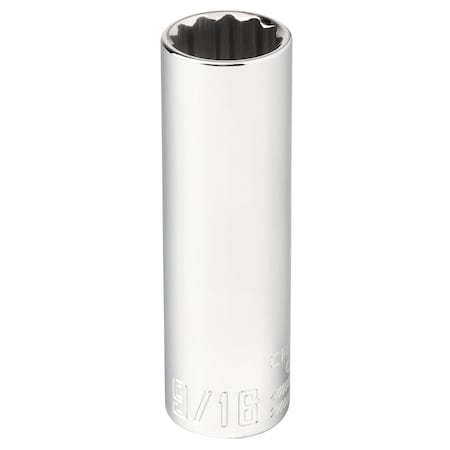 Sockets, 9/16" S x 3/8" Drive S SAE 12 P, CMMT43313