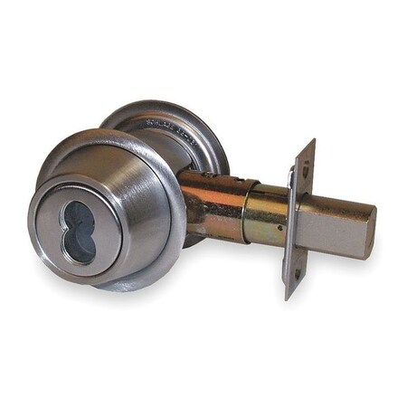 Deadbolt,HD,Satin Chrome,SFIC Not Incl.