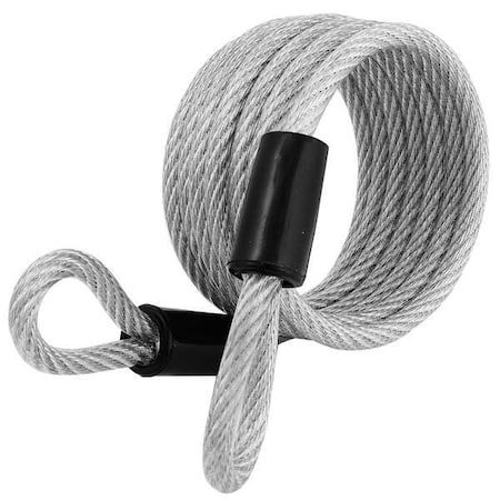 Security Cable,Self Coiling,6 ft,Steel