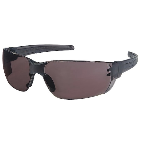Hulk HK2, Safety Glasses, MAX6 Anti-Fog, Gray Lens, Black Frame, Frameless