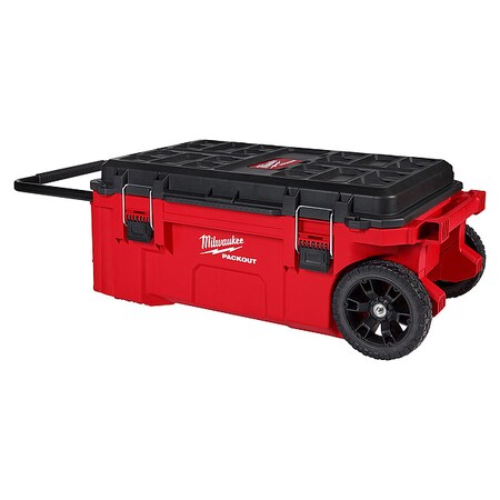 PACKOUT Rolling Tool Chest, Black/Red, Plastic, 38 in W x 12 in D x 16 in H