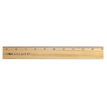 Ruler,Wood,15 In
