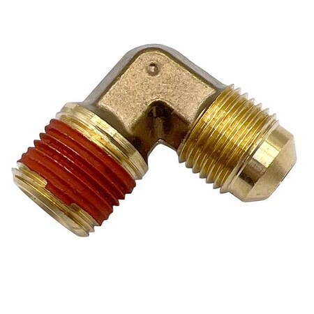 Elbow, Brass, Flared 1/4 in, MNPT 3/8 in