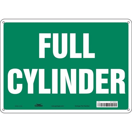 Safety Sign, 10 in Height, 14 in Width, Aluminum, Horizontal Rectangle, English, 471N05