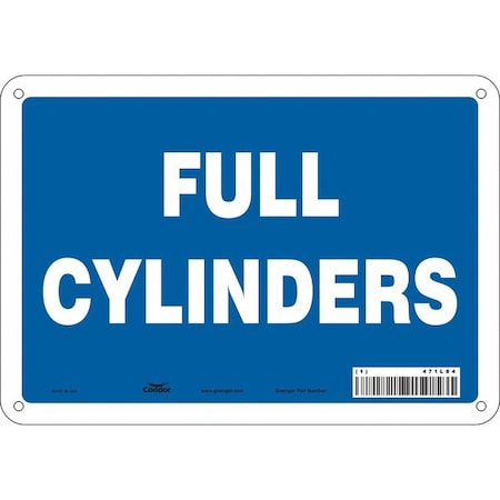 Safety Sign, 7 in Height, 10 in Width, Aluminum, Vertical Rectangle, English, 471L84
