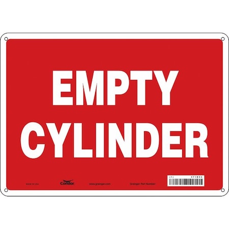 Safety Sign, 10 in Height, 14 in Width, Polyethylene, Horizontal Rectangle, English, 471M56