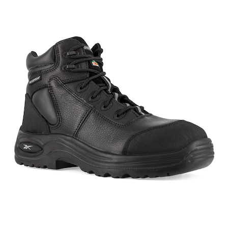 Women's 6-Inch Work Boot, 7 1/2, Composite Toe, 6 in H, Black, RB765