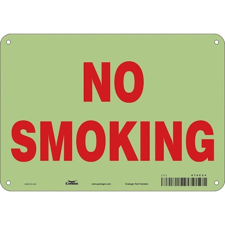 Safety Sign, 7" H, 10" W, Polyethylene, Vertical Rectangle, English, 474C54