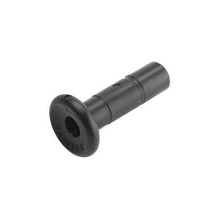 Fractional Plastic Plug, PDVF, Black